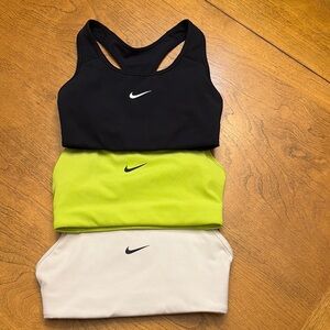 Nike Sports Bra Set - Black, Neon Green, White